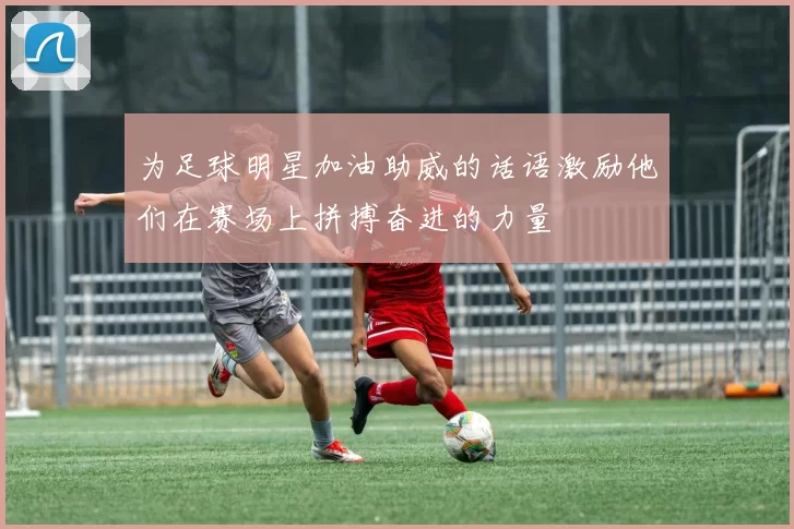 为足球明星加油助威的话语激励他们在赛场上拼搏奋进的力量